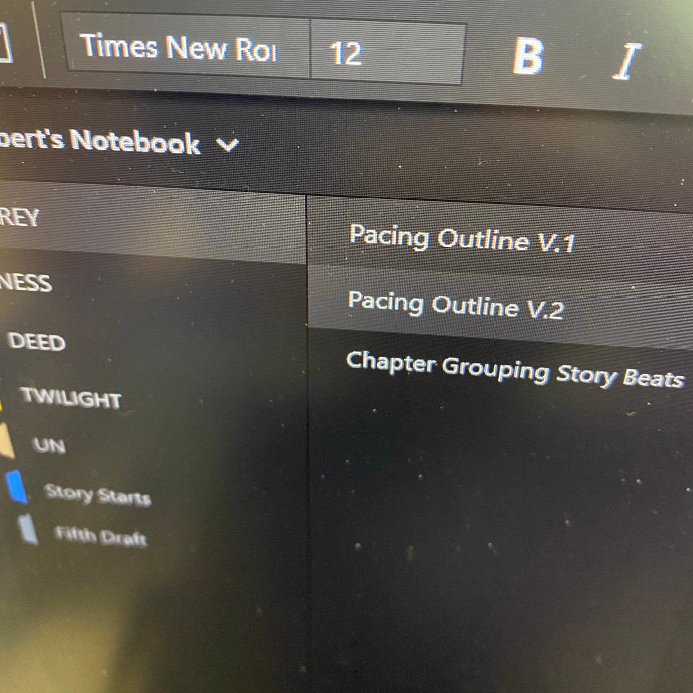 Project GREY Outlines
