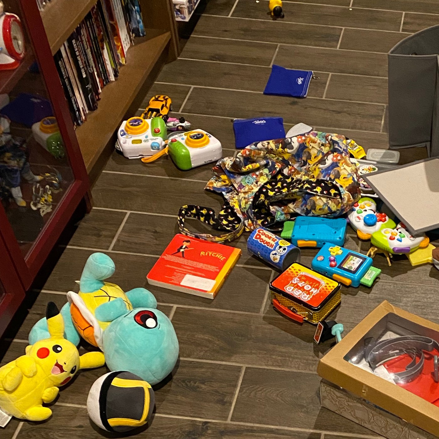 boys toys on the ground