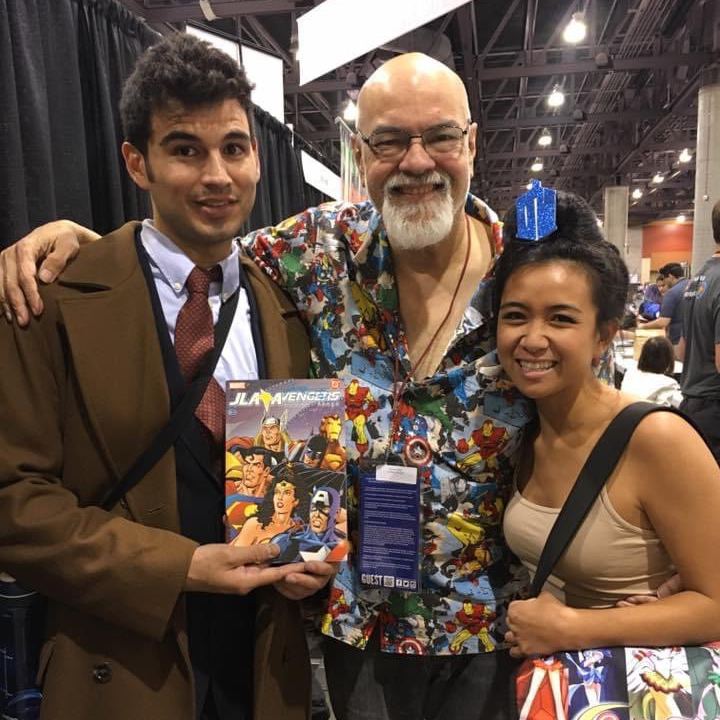 George, April, and me