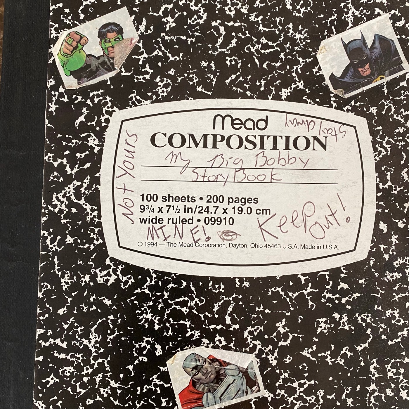 childhood story notebook